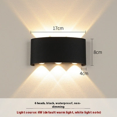 Outdoor Wall Light Led Super Bright Waterproof Double Head Bedroom Headboard Living Room Corridor Telescope