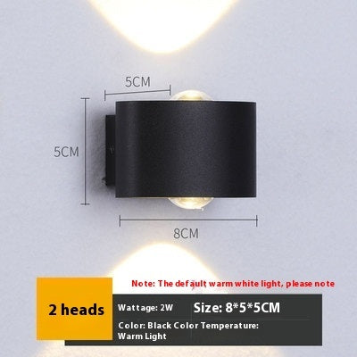 Outdoor Wall Light Led Super Bright Waterproof Double Head Bedroom Headboard Living Room Corridor Telescope