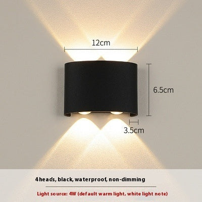 Outdoor Wall Light Led Super Bright Waterproof Double Head Bedroom Headboard Living Room Corridor Telescope